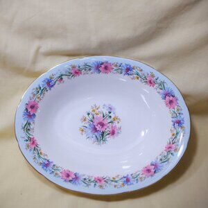 VINTAGE ~ 1900's ~ E.B.FOLEY CORN FLOWER ~ BOWL - Gold Edged ~ Pristine